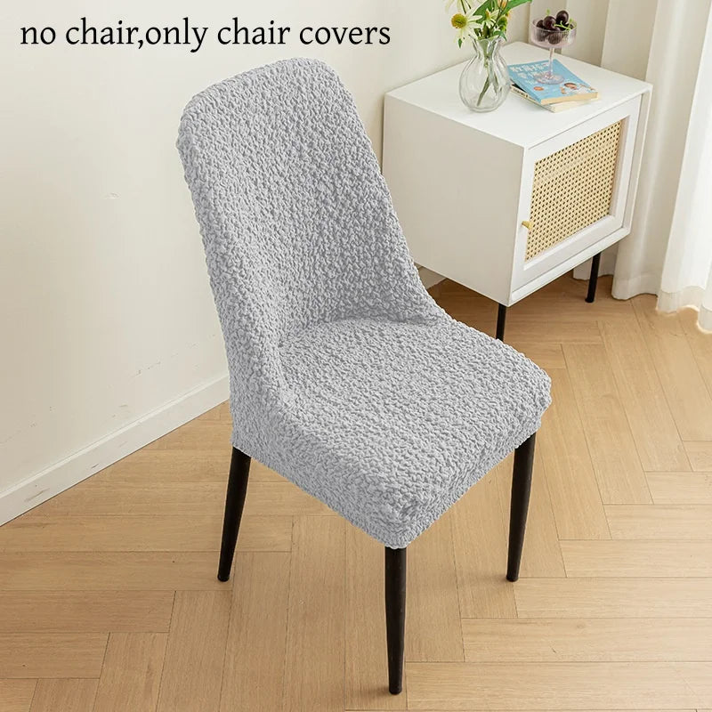 Stretchable Scandinavian chair cover - Curved backrest