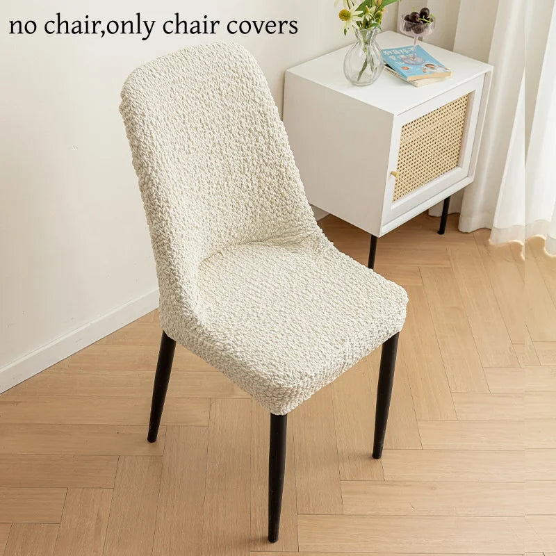 Stretchable Scandinavian chair cover - Curved backrest