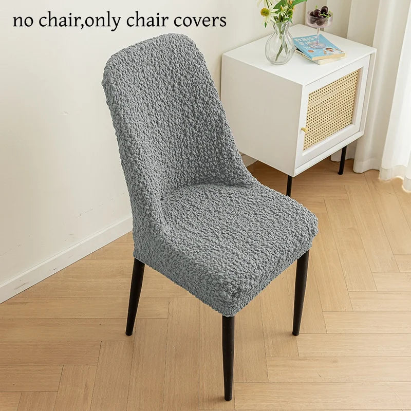 Stretchable Scandinavian chair cover - Curved backrest