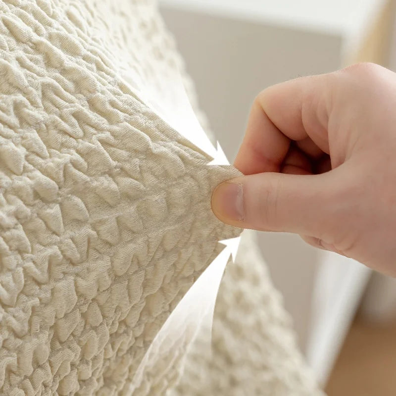 Stretchable Scandinavian chair cover - Curved backrest