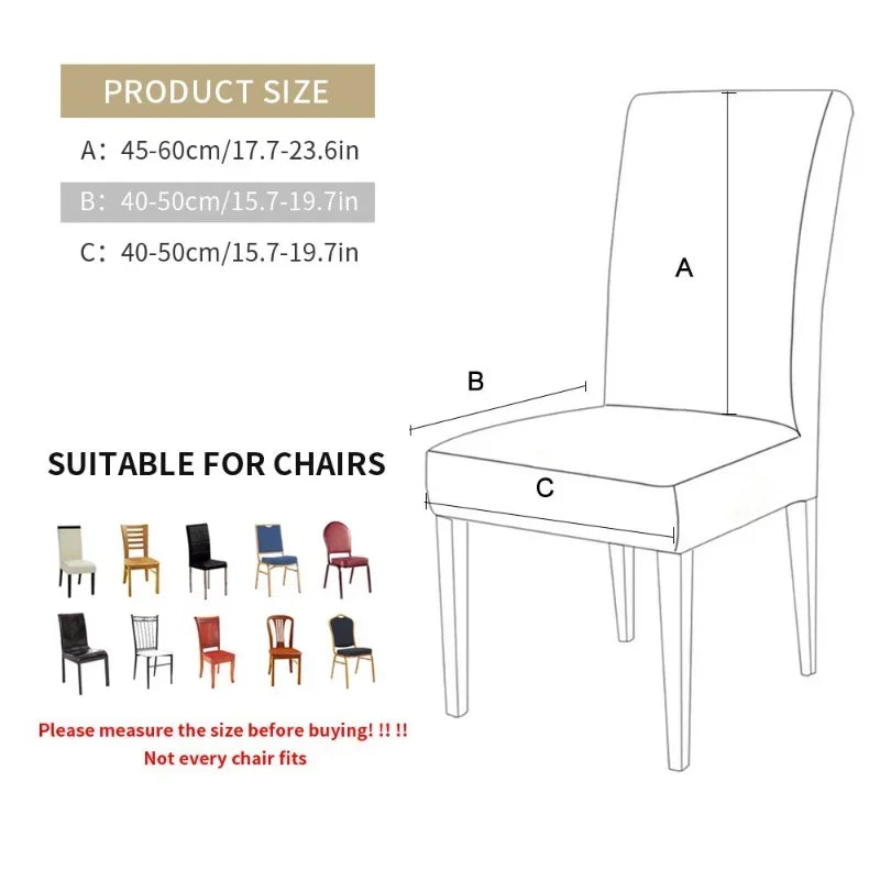Solid Stretch Chair Cover - Perfect Fit