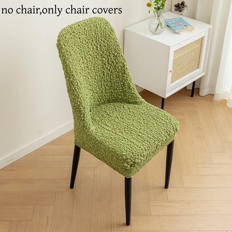 Stretchable Scandinavian chair cover - Curved backrest
