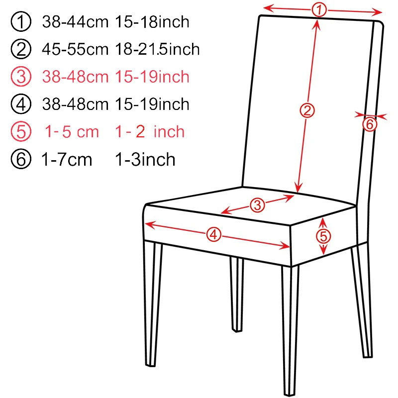Jacquard stretch chair cover - Universal fit
