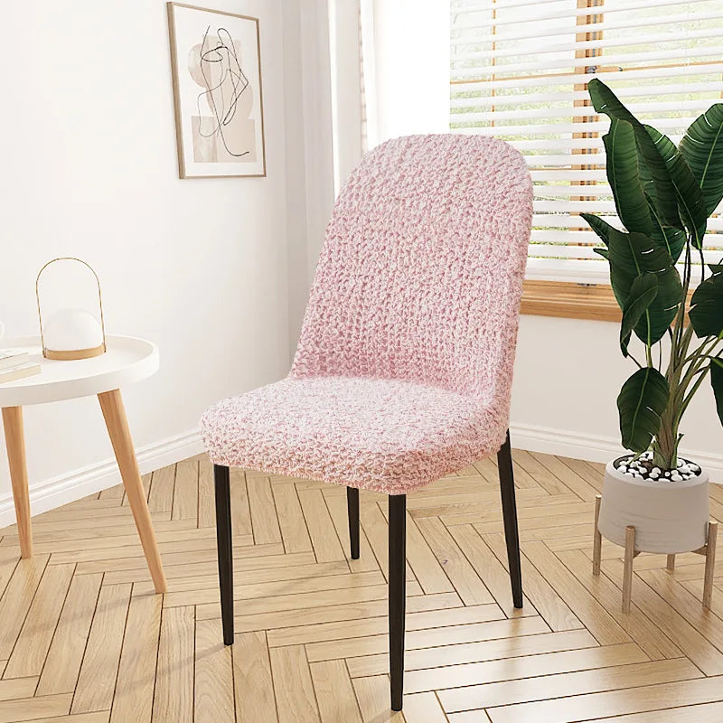 Stretchable Scandinavian chair cover - Curved backrest