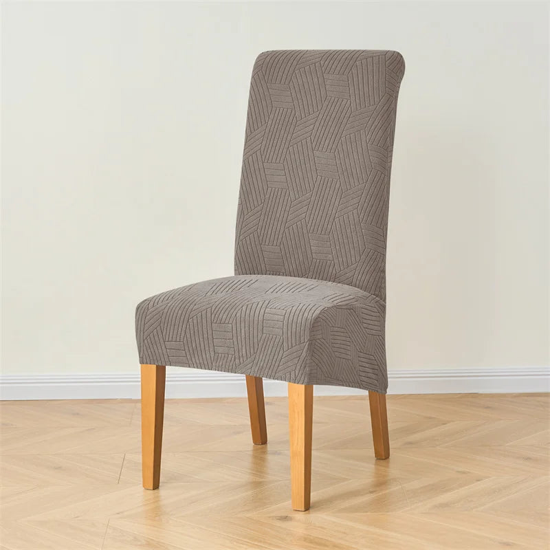 Housse de chaise extensible scandinave grand dossier XL
