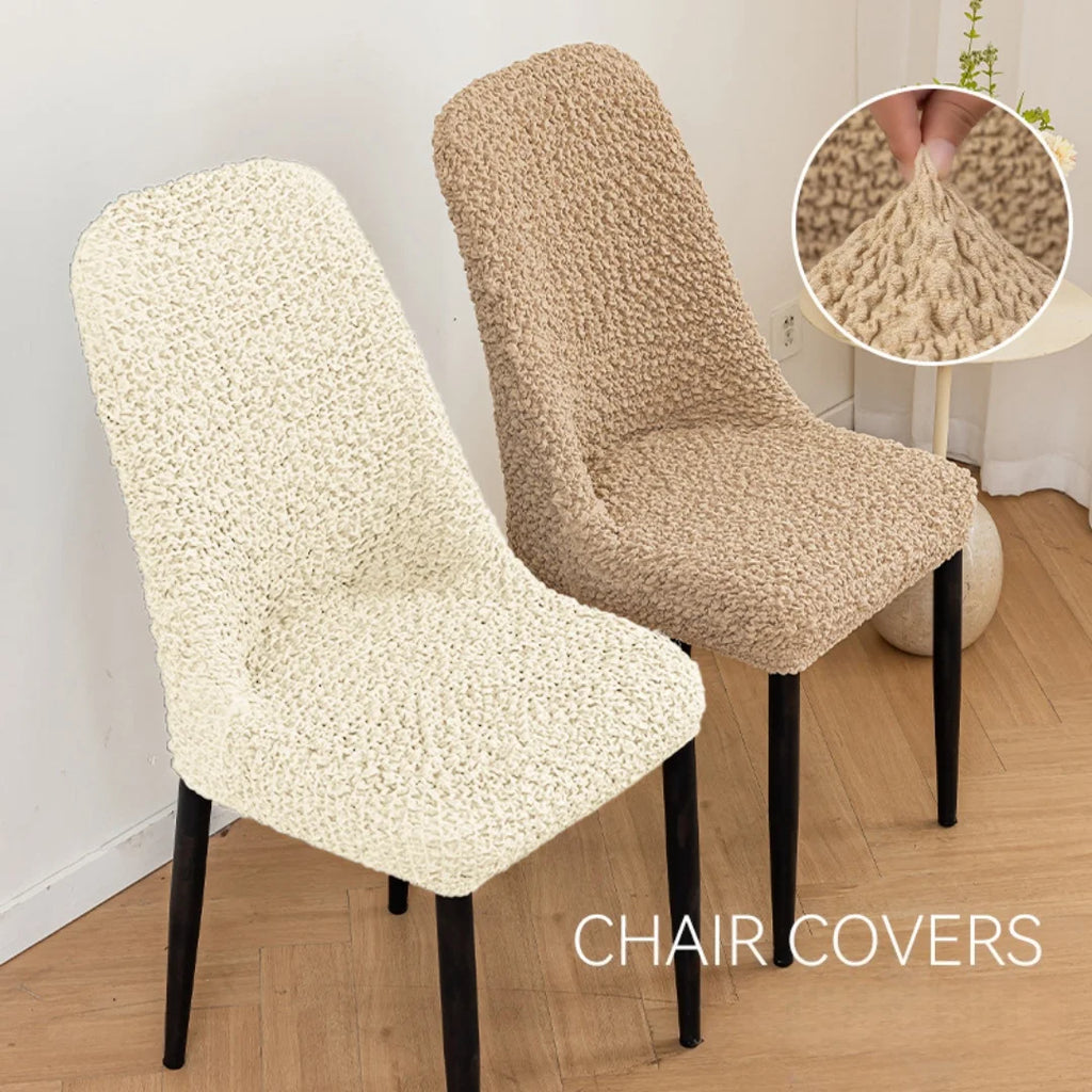 Stretchable Scandinavian chair cover - Curved backrest