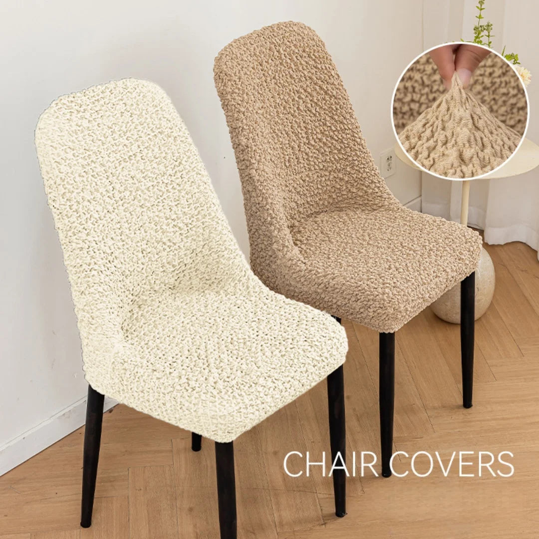 Stretchable Scandinavian chair cover - Curved backrest